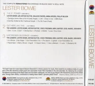 Lester Bowie - The Complete Remastered Recordings On Black Saint & Soul Note (2010) {3CD Set Cam London BXS 1006 rec 1978-1988}