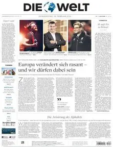 Die Welt - 18 Februar 2016