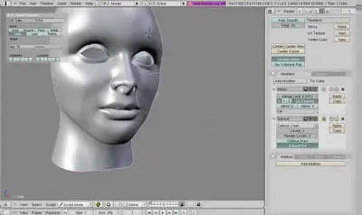 Female Head Modeling in Blender