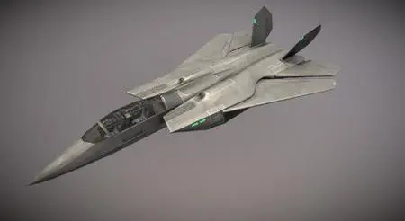 FAS-36 Vampire Next Generation Stealth Jet 3D Model