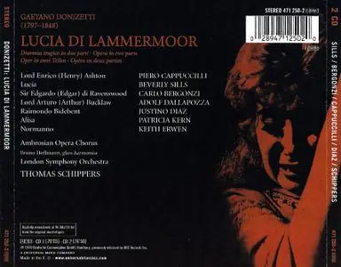 Thomas Schippers, London Symphony Orchestra, Beverly Sills, Carlo Bergonzi - Donizetti: Lucia di Lammermoor (2002)