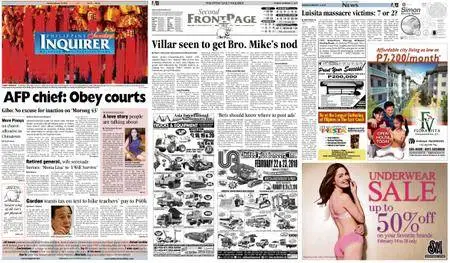 Philippine Daily Inquirer – February 14, 2010