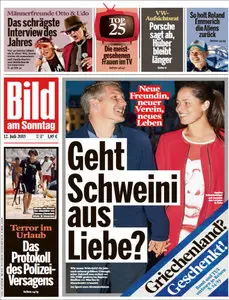 Bild Zeitung vom 12 Juli 2015