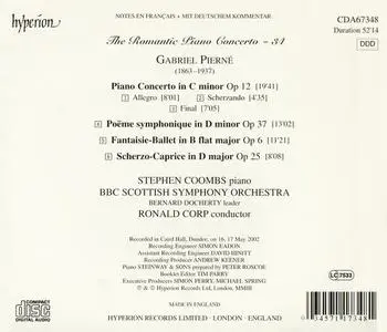 Stephen Coombs, Ronald Corp - The Romantic Piano Concerto Vol. 34: Gabriel Pierné: Complete works for piano & orchestra (2004)