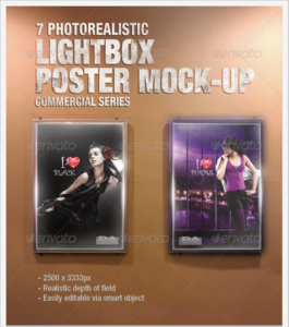 GraphicRiver - Lightbox Poster Mock-Ups