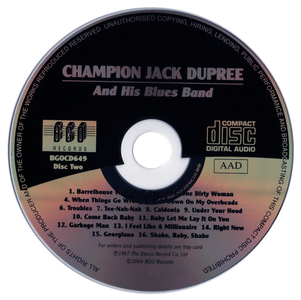 Champion Jack Dupree - From New Orleans To Chicago/And His Blues Band - 1966/1967 (2004)
