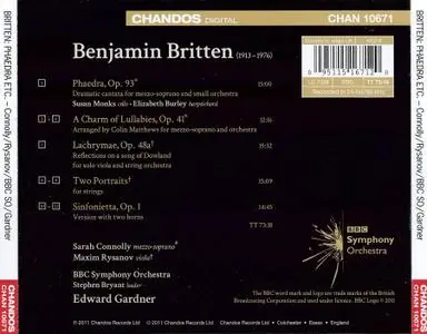 Edward Gardner, BBC Symphony Orchestra - Britten: Phaedra; A Charm of Lullabies; Lachrymae; Two Portraits; Sinfonietta (2011)