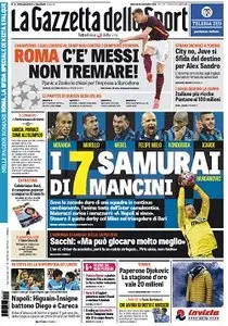 La Gazzetta dello Sport comprese tutte le edizioni locali (Roma, Milano, Sicilia, Puglia) - 24.11.2015