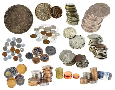 International Coins - Clipart for Photoshop