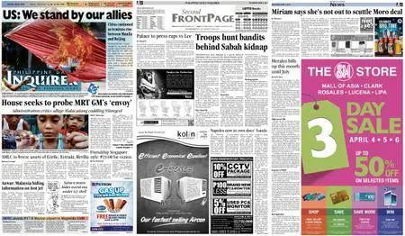 Philippine Daily Inquirer – April 05, 2014