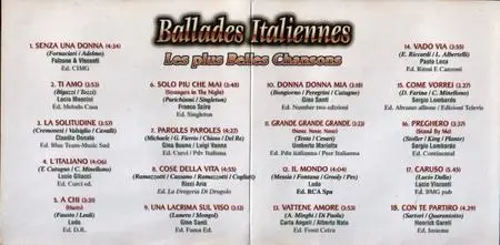 Ballades Italiennes - Italians Ballads 