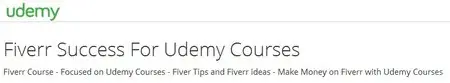 Fiverr Success For Udemy Courses