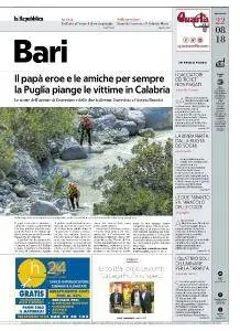 la Repubblica Bari - 22 Agosto 2018