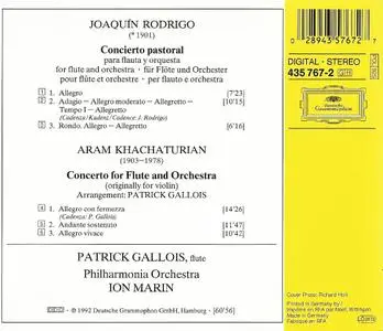 Patrick Gallois - Rodrigo, Khachaturian: Flute Concertos (1992)