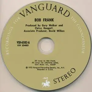 Bob Frank - Bob Frank (1972) [2014 Reissue]