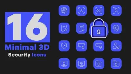 Minimal 3D - Security Icons 51845603