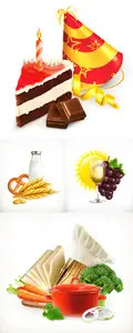 Realistic Food Vector