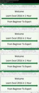 Learn Microsoft Excel 2016 in 1 Hour (July 2016)