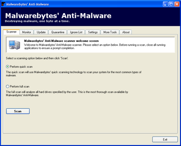 Malwarebytes Anti-Malware 1.10