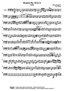 PaganiniN - Sonata No. 10 in A