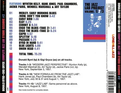 Donald Byrd & Gigi Gryce - Complete Jazz Lab Studio Sessions #2 (2006)