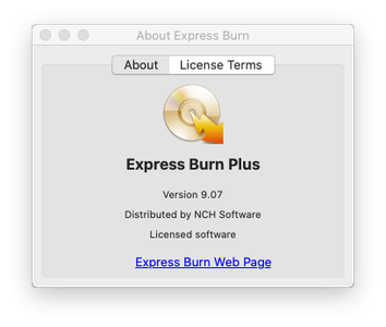 Express Burn Plus 9.07 macOS