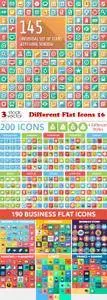 Vectors - Different Flat Icons 16