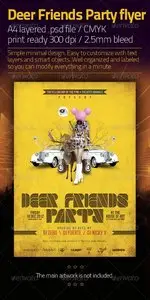 GraphicRiver Deer Friends Party Template