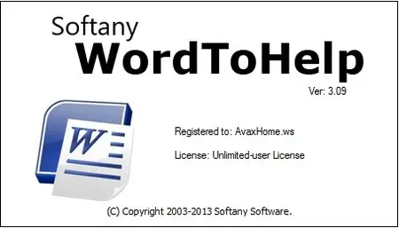 Softany WordToHelp 3.09