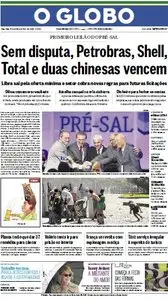 Jornal O Globo - 22 de novembro de 2013 - Terça