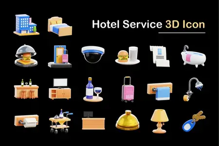 EE - Hotel Service 3D Icon XVV8PXN