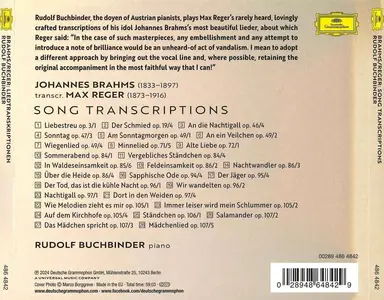 Rudolf Buchbinder - Brahms, Reger: Song Transcriptions (2024)