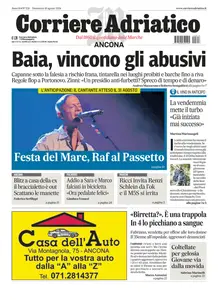 Corriere Adriatico Ancona - 18 Agosto 2024