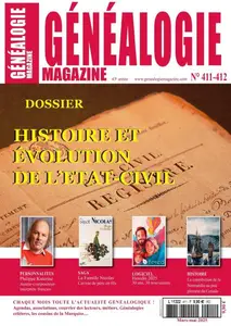 Généalogie N°411-412 - Mars-Mai 2025