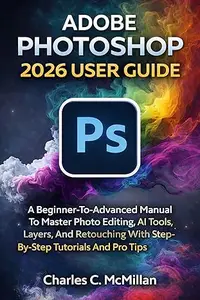 ADOBE PHOTOSHOP 2026 USER GUIDE: A Beginner-To-Advanced Manual To Master Photo Editing, AI Tools, Layers, And Retouching