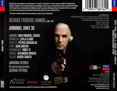 George Petrou, Armonia Atenea, Max Emanuel Cencic - George Frideric Handel: Arminio (2016)