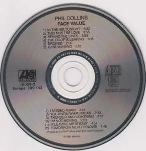 Phil Collins - Face Value (1981) [Atlantic 299 143, Germany]