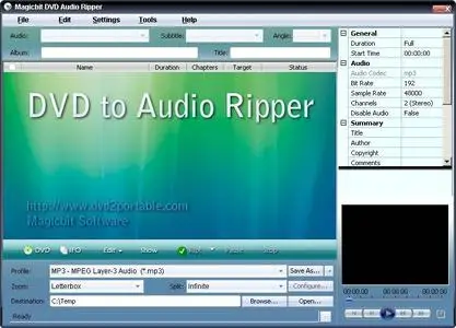 Magicbit DVD to Audio Ripper 6.1.36.110