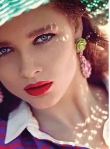 Beegee Margenyte by Horst Diekgerdes for Harper's Bazaar UK June 2012