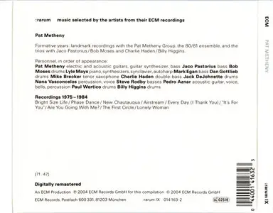 Pat Metheny - Selected Recordings (2004) {ECM rarum IX}