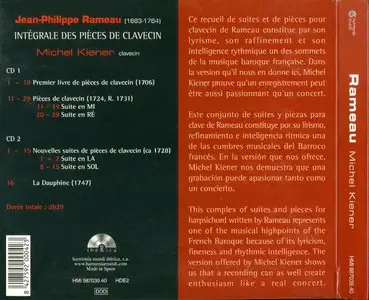 Rameau - Integrale Des Pieces De Clavecin - Michel Kiener (2003) [2CD] {Harmonia Mundi}