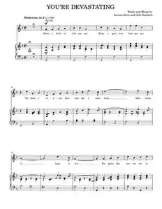 You're Devastating - Come Fly Away Musical, Frank Sinatra, Jerome Kern (Piano Vocal)