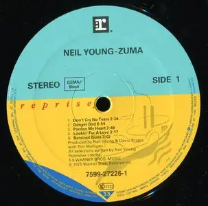 Neil Young With Crazy Horse ‎– Zuma {German Reissue, 1993} 24 bit/ 96 khz (NEW RIP)