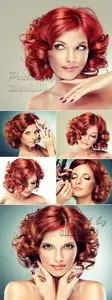 Stock Photo - Red-Haired Woman