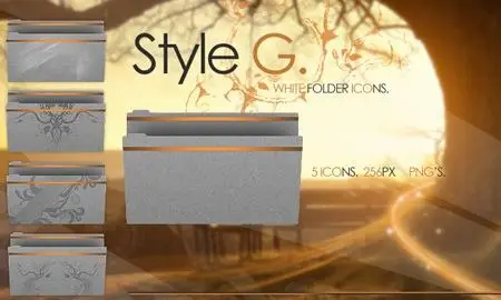 Style G-White Folder Icons