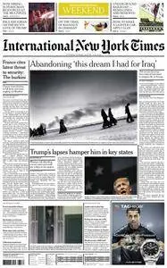 International New York Times - 13-14 August 2016