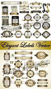 Elegant Labels Vector