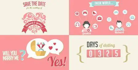 The Two Of Us Love Story Timeline & Save The Date - Project for After Effects (VideoHive)