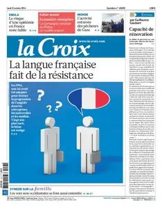La Croix Du Lundi 13 Octobre 2014