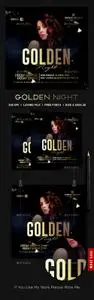 Golden Night Club Flyer Template 22598603